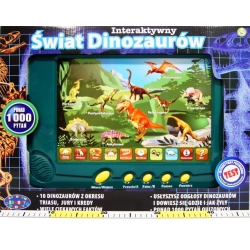 ŚWIAT DINOZAURÓW 2D -INTERAKTYWNY 1000 PYTAŃ QUIZOWYCH (GXP-508566) - 2