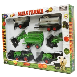 MAŁA FARMA -2 TRAKTORKI +5 MASZYN w pudełku (00405) - 1