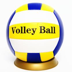 Piłka siatkowa miękka 'Volley Ball' niebiesko-żółta (130-00594) - 1