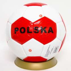 Piłka nożna Polska -biedronka biało-czerwona (130-02218) - 2