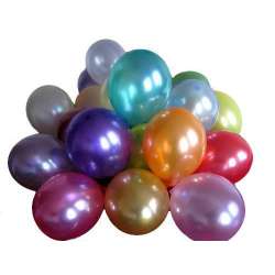 Balony mataliczne 12" -miks kolorów w folii (130-02634) - 1