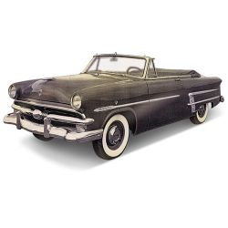WELLY 1:18 FORD CRESTLINE SUNLINER - 1