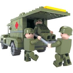 KLOCKI ARMIA AMBULANS WOJSKOWY Z NOSZAMI 185el. +6 (130-22409) - 2