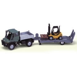 WELLY 1:43 CIĘŻARÓWKA UNIMOG Z WIDLAKIEM - 1