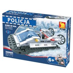 KLOCKI POLICJA PODUSZKOWIEC BIAŁO-CZARNY 137el. 6+ (130-23402) - 1