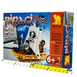 Klocki Piraci Statek i dwaj piraci 100 el. 6+ - 2