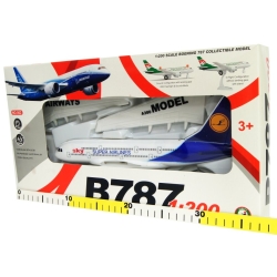 SAMOLOT PASAŻERSKI 28 cm Z DŹWIĘKAMI I ŚWIATŁEM B787 (130-744730) - 1