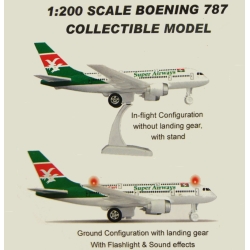 SAMOLOT PASAŻERSKI 28 cm Z DŹWIĘKAMI I ŚWIATŁEM B787 (130-744730) - 2