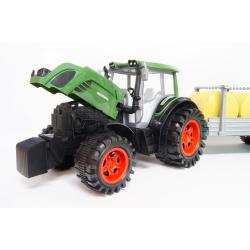 Traktor ogromny 73cm z przyczepą z belami -friction (130-945941) - 6