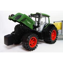 Traktor ogromny 73cm z przyczepą z belami -friction (130-945941) - 4