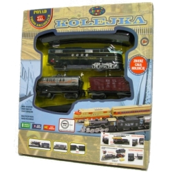 KOLEJKA INT'L TOWAROWA 2 WAGONIKI 116cm +DŹWIĘK I ŚWIATŁ (250684) - 1