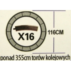 KOLEJKA INT'L TOWAROWA 116cm ZE ŚWIATŁEM I DŹWIĘKAMI (251108) - 3