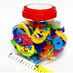 LITERKI /CYFRY MAGNET 90el. wielki słoik - 1