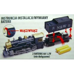 KOLEJKA INT'L ELEKTROWÓZ OSOBOWO-TOWAROWA +DŹWIĘKI 40cm (262392) - 4