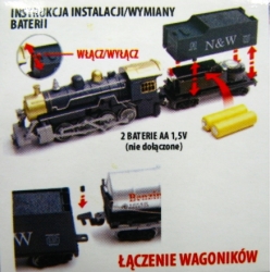 KOLEJKA INT'L TOWAROWA 3 WAGONY 116cm ZE ŚWIATŁ.I DŹWĘKA (262394) - 6