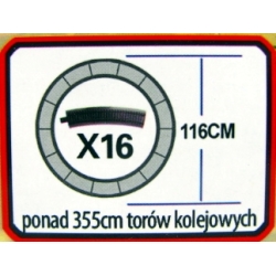 KOLEJKA INT'L TOWAROWA 3 WAGONY 116cm ZE ŚWIATŁ.I DŹWĘKA (262394) - 4