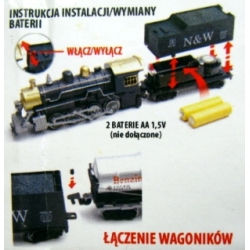 KOLEJKA INT'L TOWAROWA 116 Z DŹWIĘKIEM -ELKTROWÓZ +3 WAG (262396) - 4