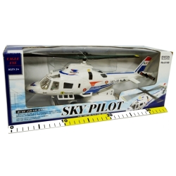 HELIKOPTER BIAŁY 'SKY PILOT' Z DŹWIĘKAMI, BUMP & GO - 1