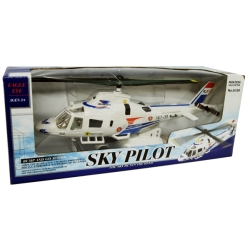HELIKOPTER BIAŁY 'SKY PILOT' Z DŹWIĘKAMI, BUMP & GO - 2