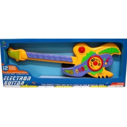 Gitara kolorowa na baterie 12 melodii - 1