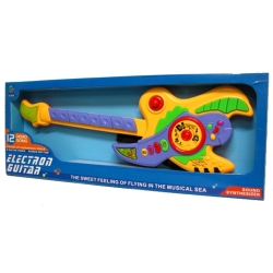 Gitara kolorowa na baterie 12 melodii - 2