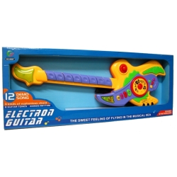 Gitara kolorowa na baterie 12 melodii - 3