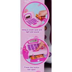 Kasa z kalkulatorem, mikrofonem, czytnikiem +karty,monet (130-677723) - 4