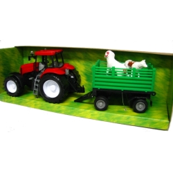 TRAKTOR Z PRZYCZEPĄ I ZWIERZĄTKAMI, SKRĘTNE KOŁA, 2 KIER (483310) - 2