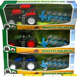 TRAKTOR Z PŁUGIEM, SKRĘTNE KOŁA, 2 KIEROWNICE (483314) - 1
