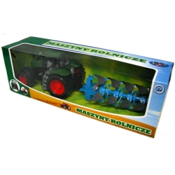 TRAKTOR Z PŁUGIEM, SKRĘTNE KOŁA, 2 KIEROWNICE (483314) - 3