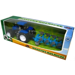 TRAKTOR Z PŁUGIEM, SKRĘTNE KOŁA, 2 KIEROWNICE (483314) - 4
