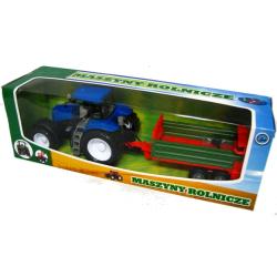 TRAKTOR Z PRZYCZEPĄ SKRĘTNE KOŁA, OTWIERANA MASKA pudełk (483330) - 4