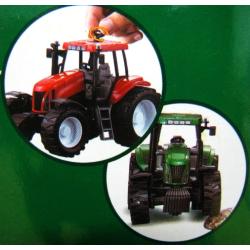 TRAKTOR Z PRZYCZEPĄ SKRĘTNE KOŁA, OTWIERANA MASKA pudełk (483330) - 5
