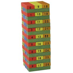 KLOCKI JENGA KOLOROWA + KOSTKI - 1