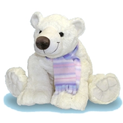 PLUSZ NIEDŹWIEDŹ POLARNY PROSZKA 46cm MIĘCIUTKI - 1