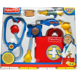 "Fisher-Price" DOKTOR Z DZIAŁAJĄCYM STETOSKOPEM (L6556) - 3