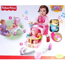 "Fisher-Price" M9523 WÓZEK DLA LALKI Z GRAJĄCYM MISIEM - 1