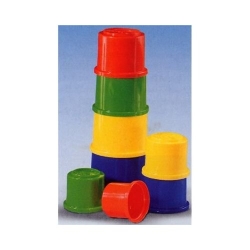 "Fisher-Price" KUBECZKI DO UKŁADANIA w pudełku (75601) - 2