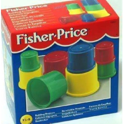 "Fisher-Price" KUBECZKI DO UKŁADANIA w pudełku (75601) - 1