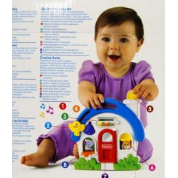 "Fisher-Price" R7139 WESOŁY DOMEK / POCIĄG +MELODYJKI, NIESPODZIANKI (R7139/7141) - 4