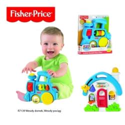 "Fisher-Price" R7139 WESOŁY DOMEK / POCIĄG +MELODYJKI, NIESPODZIANKI (R7139/7141) - 1