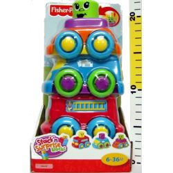 "Fisher-Price" R8893 WESOŁE KLOCKI-SAMOCHODZIKI KOLOROWE - 3