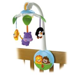 "Fisher-Price" T0216 KARUZELKA MUZYCZNA NAKRĘCANA 2w1 (027084865127) - 3