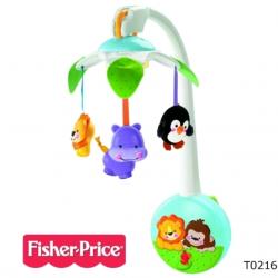 "Fisher-Price" T0216 KARUZELKA MUZYCZNA NAKRĘCANA 2w1 (027084865127) - 1