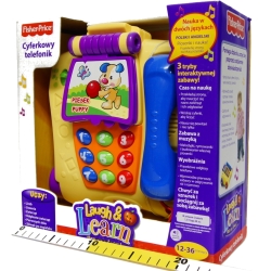 "Fisher-Price" CYFERKOWY TELEFONIK, POLSKO -ANGIELSKI (246406) - 2