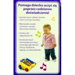 "Fisher-Price" CYFERKOWY TELEFONIK, POLSKO -ANGIELSKI (246406) - 3