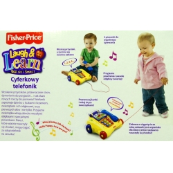 "Fisher-Price" CYFERKOWY TELEFONIK, POLSKO -ANGIELSKI (246406) - 4