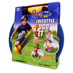 PIŁKA SKACZĄCA Z PODSTAWKĄ I UCHWYTEM 'POGO SET' - 2