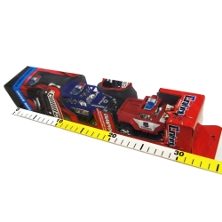 AUTKO PLASTIKOWE TERENOWE -3 sztuki w pudełku -pull back - 2