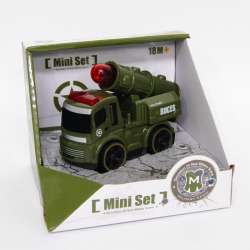 Autko wojskowe na koło zamachowe 9cm w pudełku, zieleń - 1